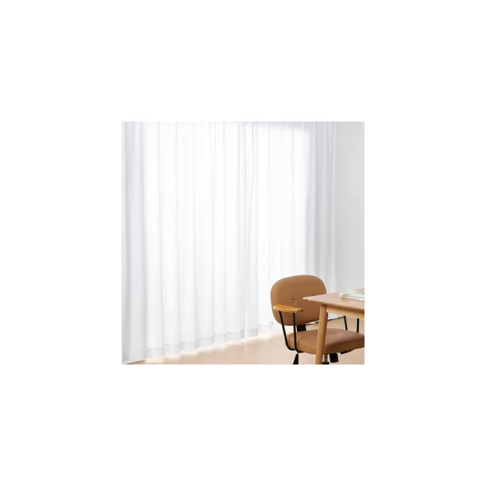 Kumori Lace Curtains, Flame Retardant Labeled, Mirror Lace, Opaque, UV Cut, Heat Insulating, Heat