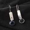 London Blue Topaz Gemstone 925 Sterling Silver Jewelry Handmade Earrings 1.9" EE-168-4