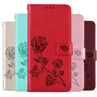 Luxury Rose Leather Wallet Flip Case For Samsung Galaxy A14 A15 A16 A17 A24 A25 A26 A27 A34 A35 A36 A37 A54 A55 A56 A57 S20 S21 S23 S24 S25 FE Cover