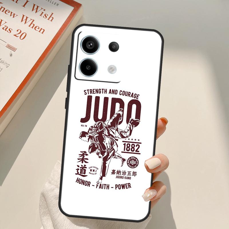 Japanese Martial Arts Judo Funda For Xiaomi Redmi Note 14 Pro 9 10 11 12 13 Pro 11S 12S Case For Redmi 14C 10C 12C 13C