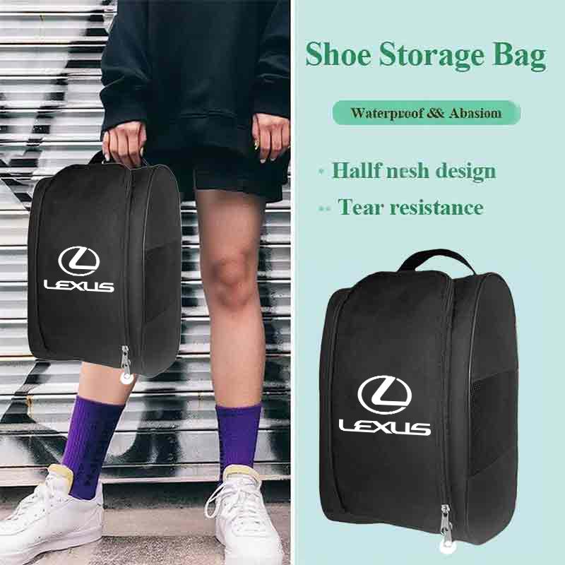 Car Sneaker Bag Shoe Storage Case Travel Organizer Accessories For Lexus IS250 IS200 CT200h GS300 LS430 RX450h LX570 IS300 ES RX