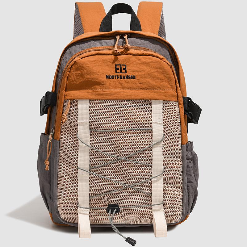 Simple Drawstring Backpack for Women, Large Capacity, Color-blocking, Versatile, Casual Backpack for Commuting, Campus, and College Students