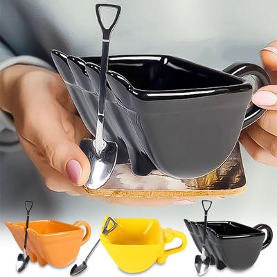 Sagit Divertente Tazza da caffè Escavatore Tazza da caffè Tazza da tè Set da tè Regalo per il padre