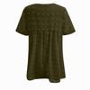 Women's Casual Fashion Short Sleeve V Neck Chiffon Color Loose Dress