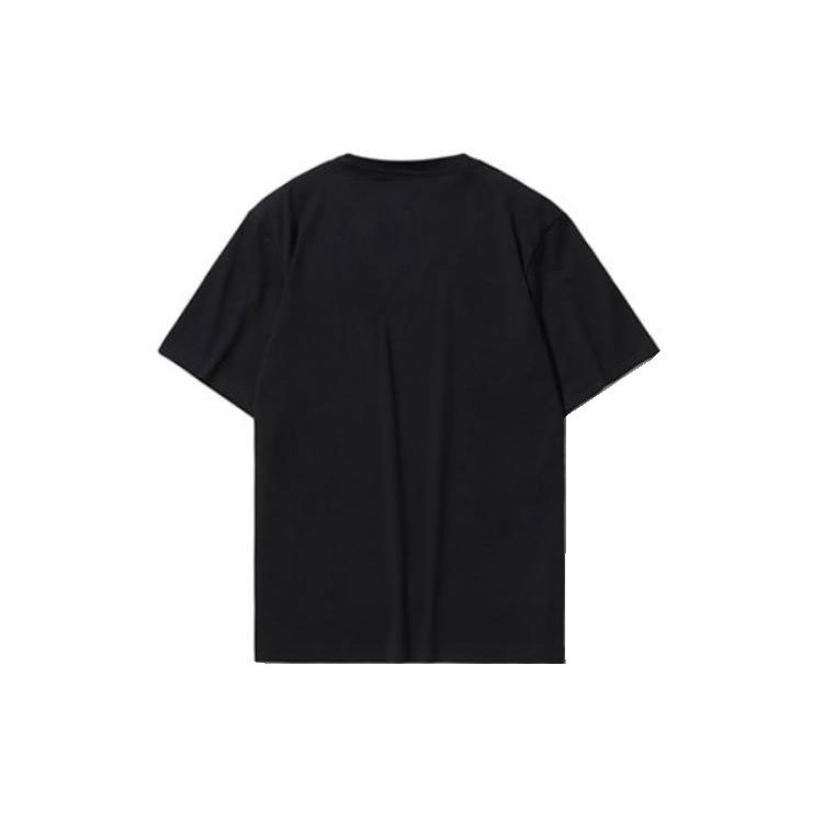 Li Ning Logo Print Casual Sports Breathable Loose Short Sleeve T-Shirt Unisex Tops White Black AHSR665-1+AHSR665-2