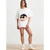 Oversized T Shirt Black Crayon Shin Chan Face Print Casual Streetwear Fashion Unisex Top For Women Men Daily Wear Party Outfit