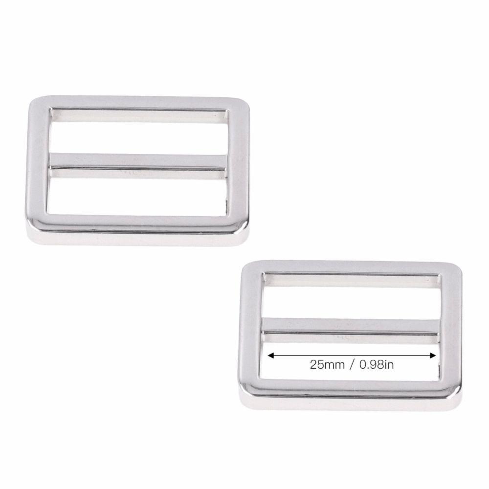 10pcs Durable Metal Metal Slide Buckle Wear Resistant Adjustable Buckle  DIY Project
