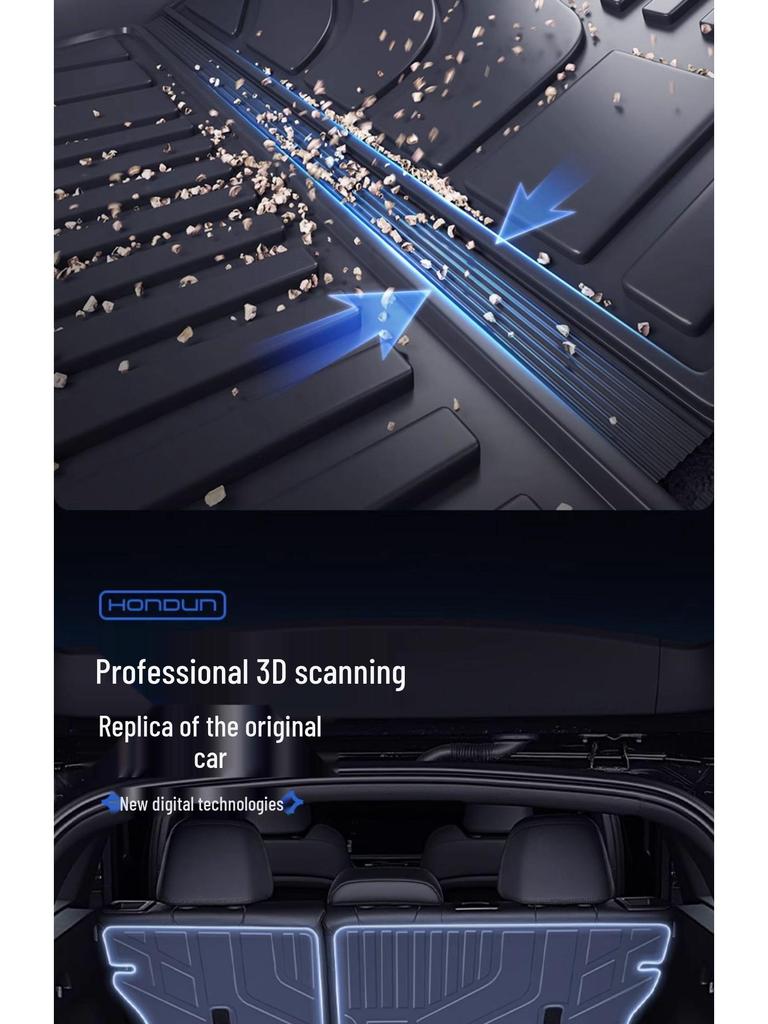 Haval Xiaolong MAX Trunk Mat, TPE 25, Second Gen One-Piece Tail Box Mat for Car Modification