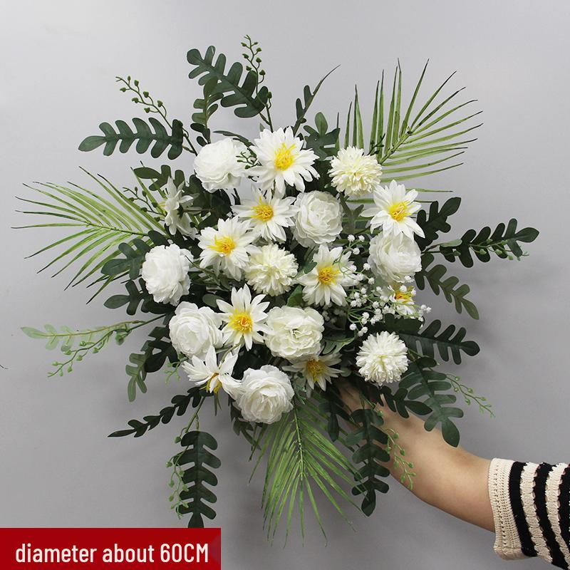 Silk Hanging Flower Garland for Wedding Aisle, T-Stage, or Ceiling Decor