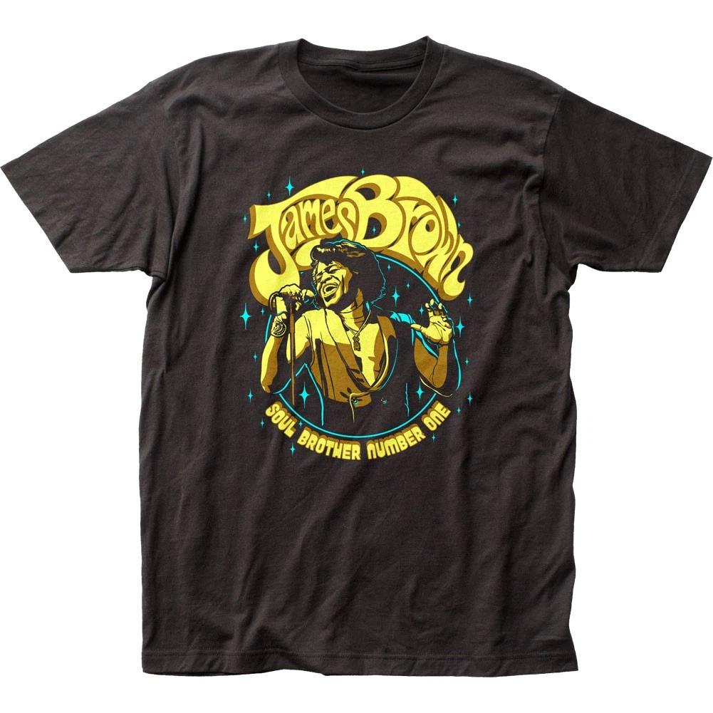 James Brown Soul Brother Mens T Shirt Music Classic Concert Tee New Black 2XL