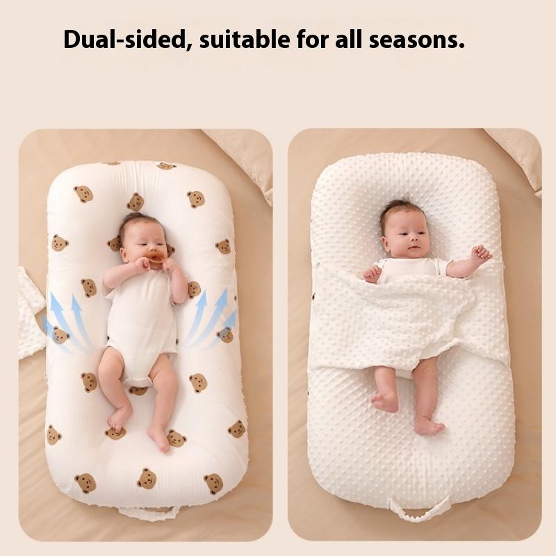 Bed In Bed Baby Newborn Anti-jump Spit Choking Milk Pressure Coax Sleep Nest Sleeping Pad Baby Landing Wake Up Artifact Soothes Go Out