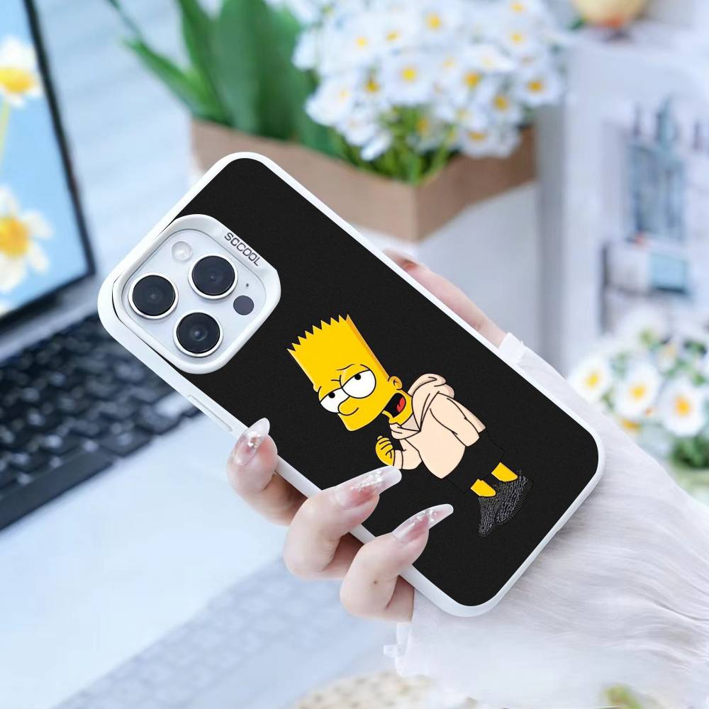 Anime T-The S-Simpsons-s  Phone Case For iPhone 16,15,14,13,12,17,Pro,MAX white Matte Shockproof Cover
