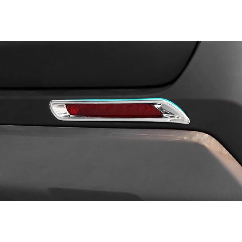 Car Accessories Fit for Toyota RAV4 2019-2024 ABS Exterior Rear Fog Light Lamp Cover Trims (Chrome) 2PCS