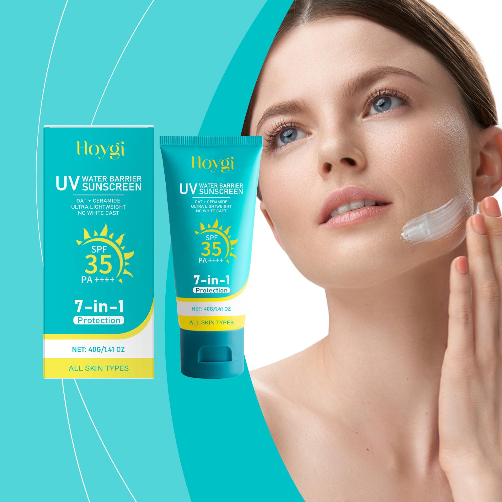 Hoygi Moisturizing Lightweight Protective Cream Sun protection Moisturizing, shining, refreshing, non-greasy, isolating, high-protection lotion 40g