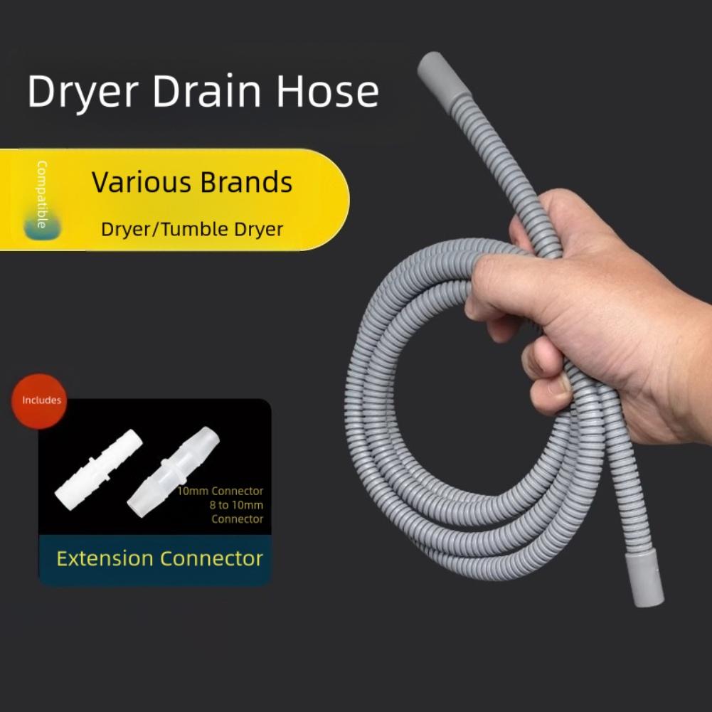 Water Pipe 10mm for Midea For Haier For Siemens Dryers with Adapter Designed for Consistent Water Flow and Leak Prevention