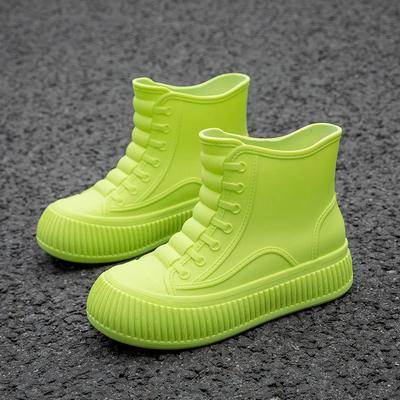 Damskie kalosze gumowe buty antypoślizgowe wodoodporne buty do noszenia na zewnątrz odporne na zużycie do pracy w kuchni wodoodporne modne buty 2025