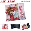 Cardcaptor Sakura Anime Wallet Short Trifold Snap Button Wear-Resistant Large Capacity Student Coin Purse 1pcs