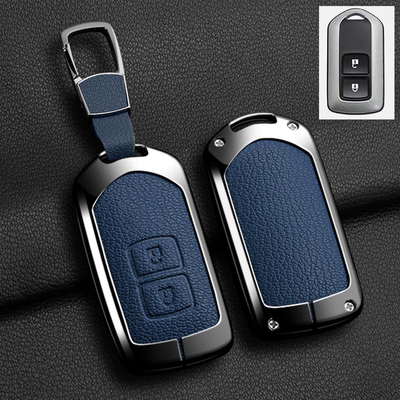Car Key Case Cover Shell For Toyota Land Cruiser Prado 150 Sienta Porte Raum Alphard Isis Noah Zinc Alloy Leather Protec Keychai