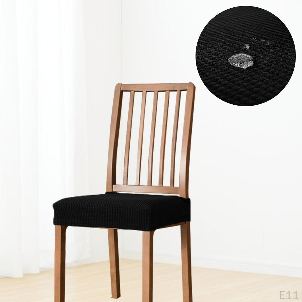 Solid Pattern Waterproof Seat Covers Elastic Flexible Armless Modern Decor Soft for