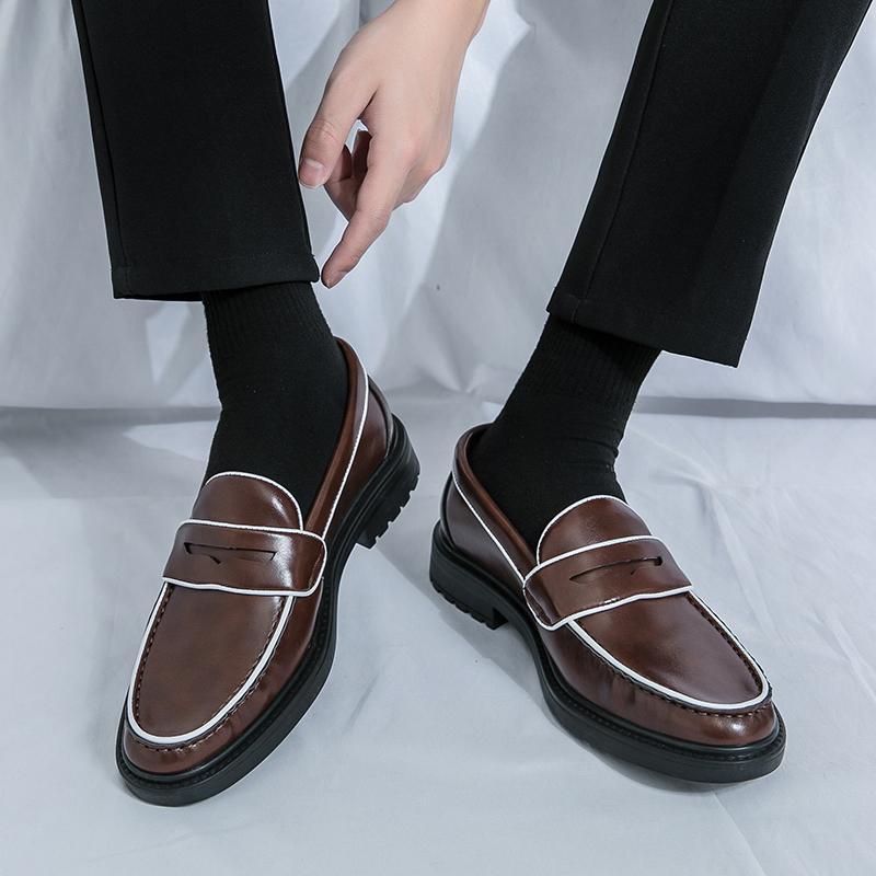 High Quality Leather Shoes For Men 2026 Slip On Loafers Men Casual Party Formal Shoes Business Orthopedic Dress Shoes For Men