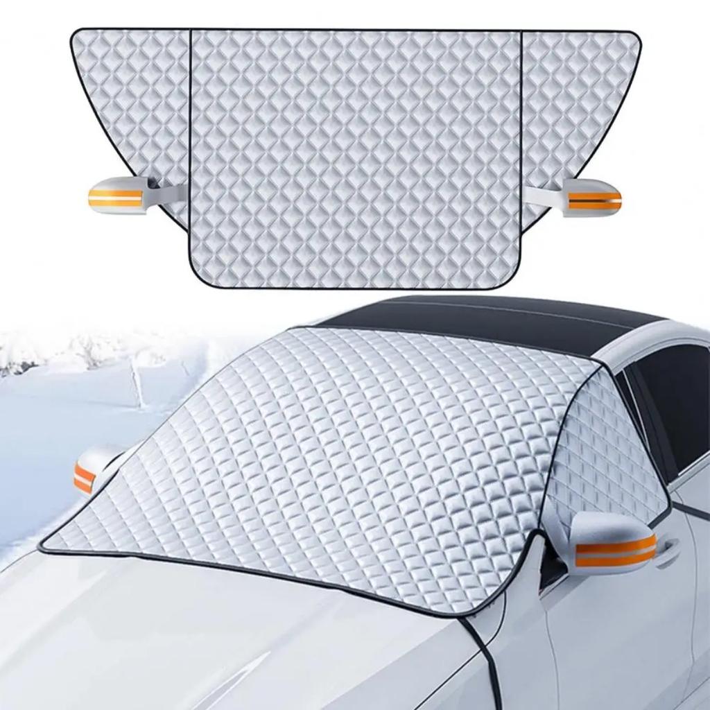 Winter Cotton Wool Car Cover Car Magnetic Windshield Snow-proof Cover Windproof Protection Universal SUV Truck Window Cover