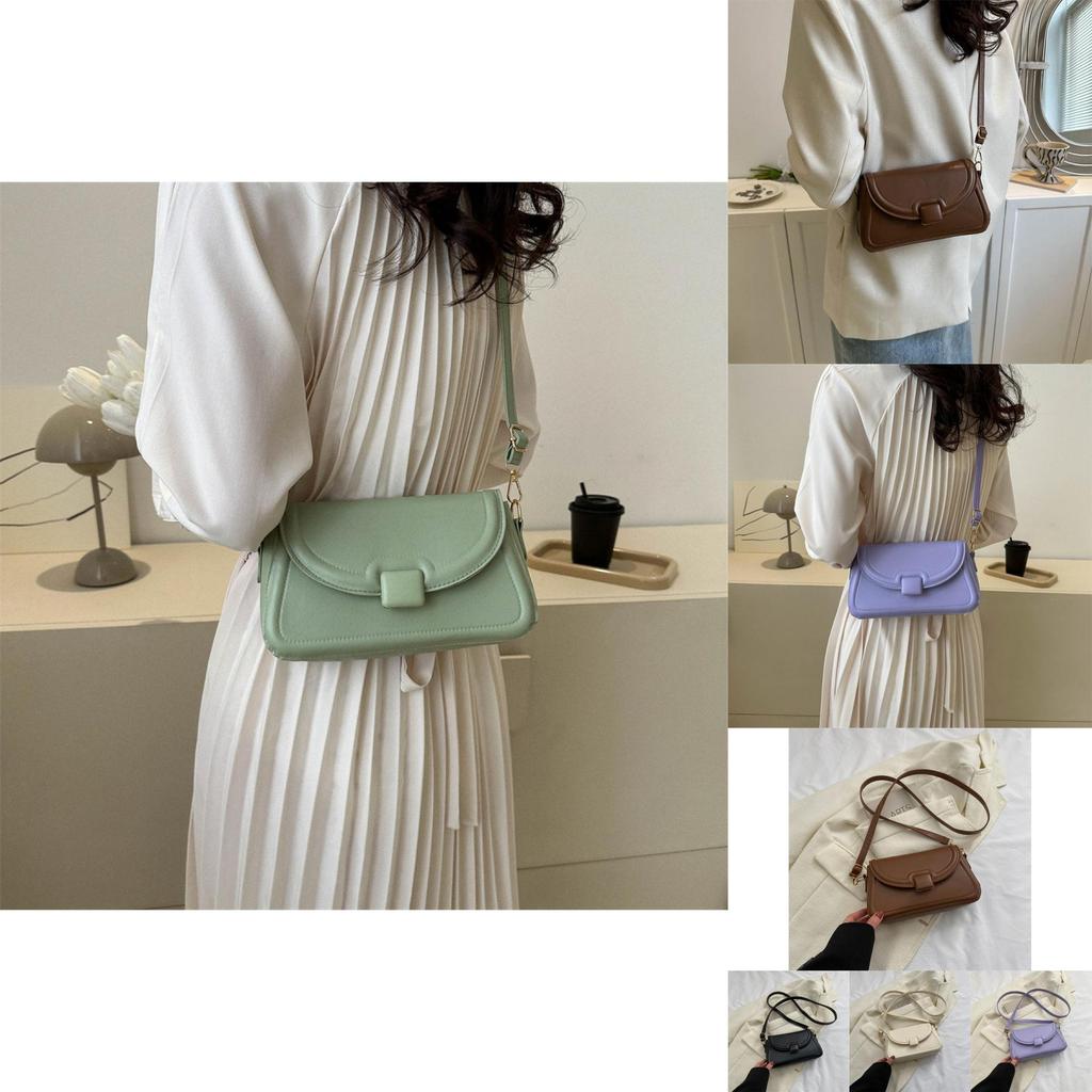 Trendy Small Box Bag For Women 2023 Street Style Fashionable Shoulder Bag Casual Chic Pu Leather Handbag With Magnetic Closure