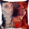 American Retro Linen Peach Leather Velvet Pillow Case Living Room Sofa Office Car Cushion