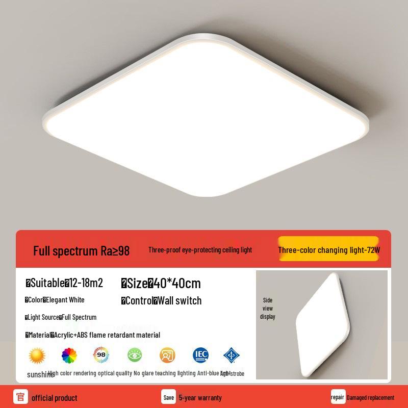 Round Waterproof LED Ceiling Light for Kitchen, Bathroom, Bedroom, Balcony, or Corridor