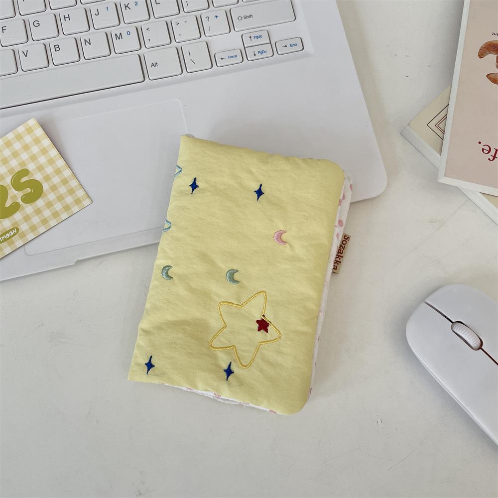 Women Men Embroidered Star Passport Covers Holder Multi-Function ID Bank Card Wallet Case Travel Accessories