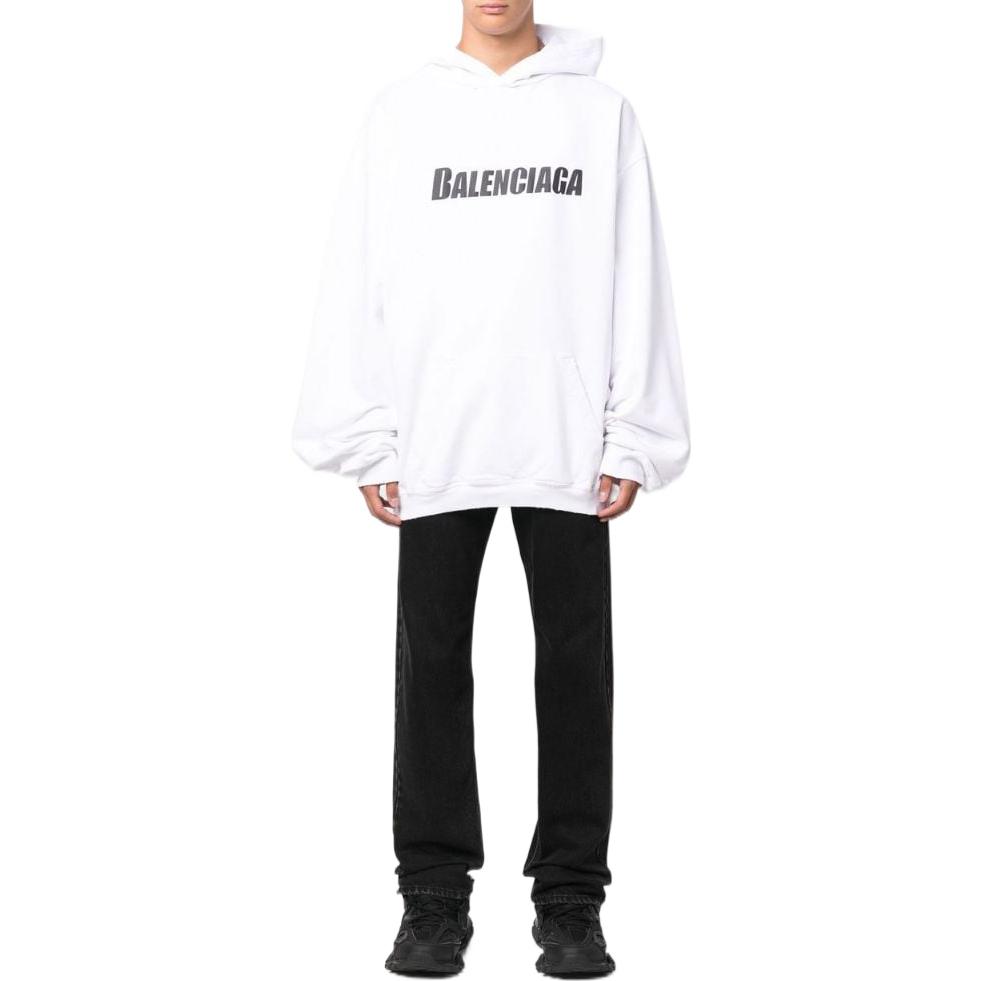 Balenciaga Destroyed logo-print hoodie 729361TNVL29040