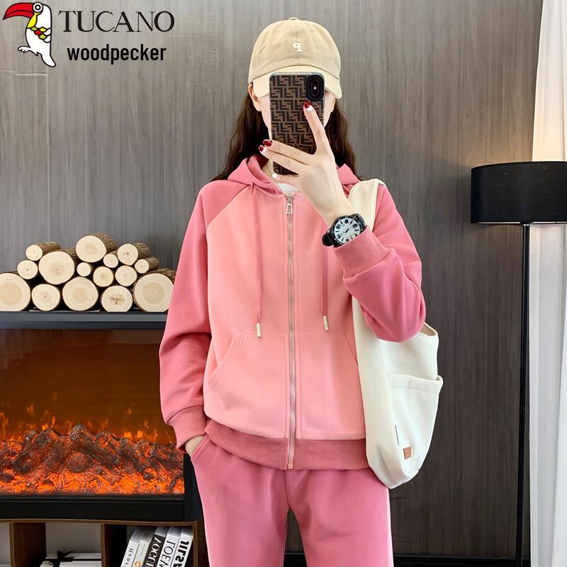 Women s Hooded Casual Tracksuit Set 4XL