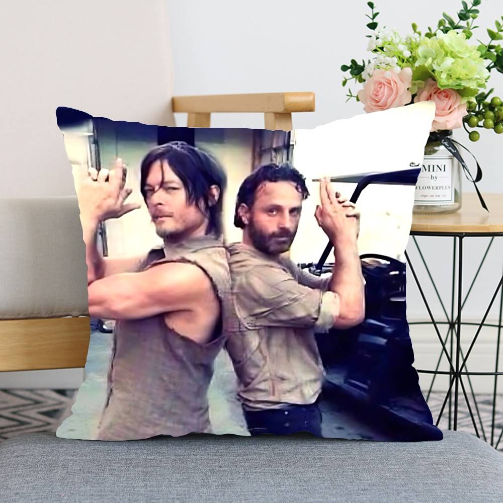 TV VThe Walking Dead Throw Pillow Covers Pattern Cushion Cover Suitable For Sofa Bedroom Car Pillow Cover