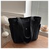 Minimalist Commuter All-match Large Canvas Tote Elegant Literary Shoulder Pouch Stylish Cloth Bag for College Students Classroom