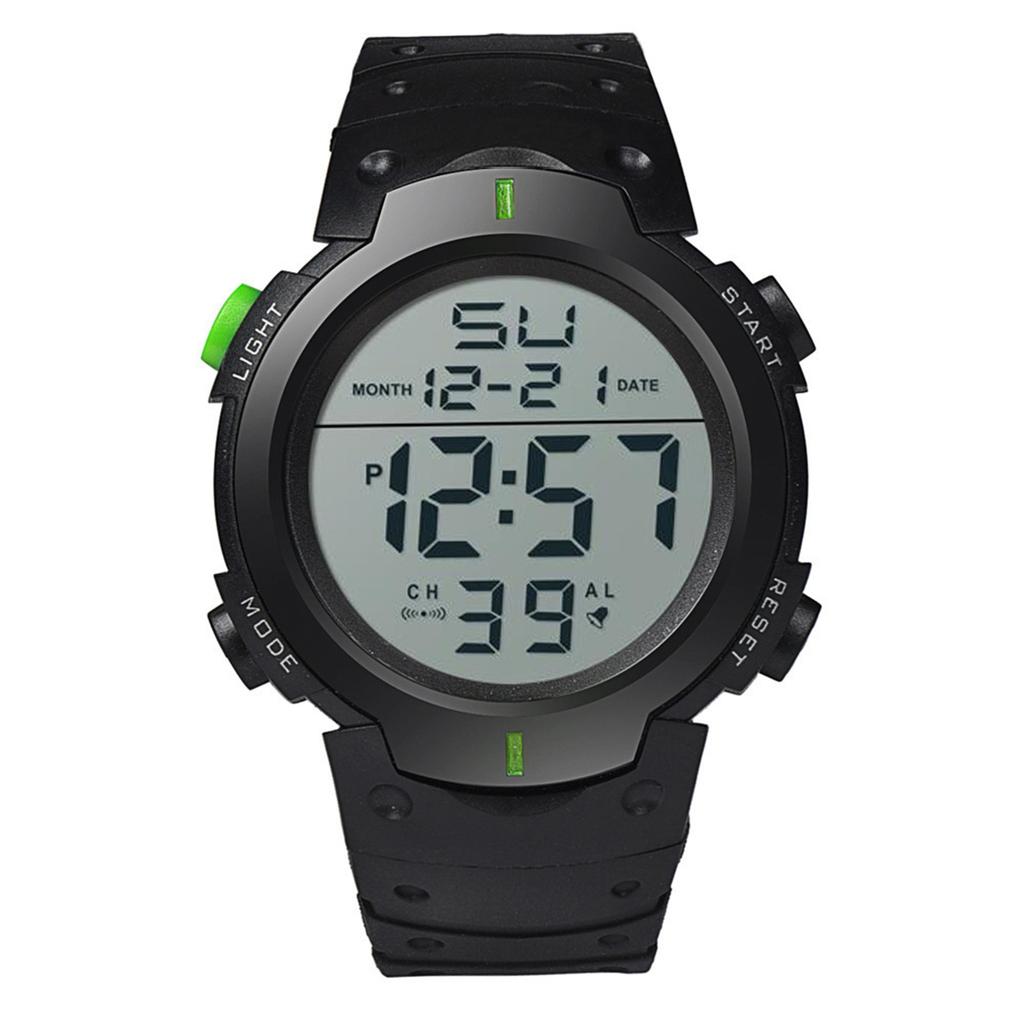 Herren Digitale Sportuhr Elektronische Uhr Mit Leuchtendem Display, Laufzeitmesser, Wecker, Robuste Fitnessuhr Für Outdoor-Aktivitäten