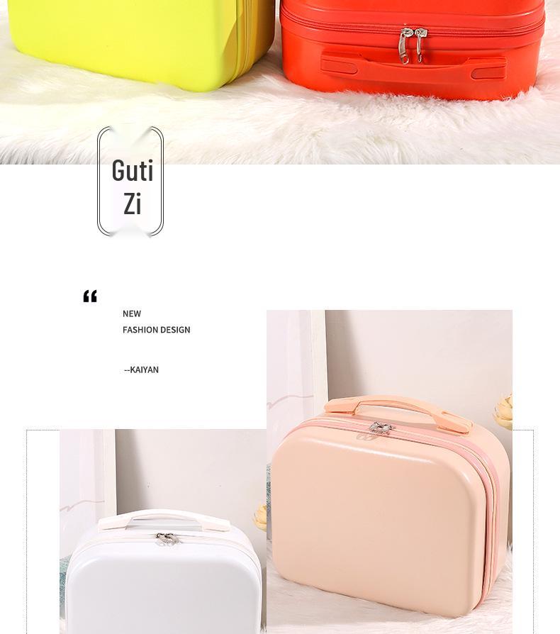 Compact 14-Inch Handheld Makeup Case - Lightweight, Stylish Travel Storage Box