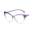 Cat Eye Frame Glasses Women Anti Blue Light Reading Glasses Spectacles Computer Decorative Eyeglasses Face Decor Plain Eyewear