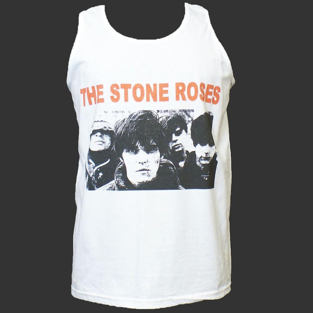 The Stone Roses Indie Rock Britpop TSHIRT vest top unisex white S2XL Unisex T-Shirt L