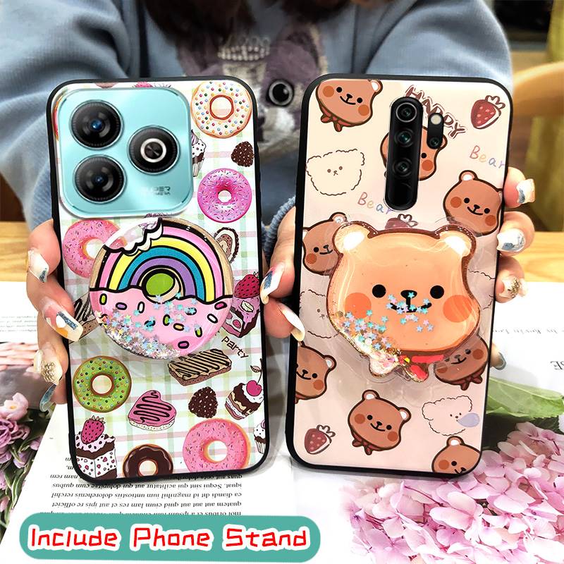 Ochrona Obiektywu Telefonu Brokatowe Etui na Telefon Dla ZTE Blade A75 4G/Z2359 Odporne na Zabrudzenia Silikonowe o Fakturze Skóry Prostota Trwałe