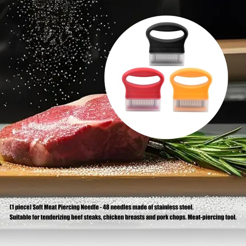 Professional Meat Tenderizer With 48 Nonrust Steel Needle Meat Tenderizer Perfect For Beef Pork And Poultry Cooking