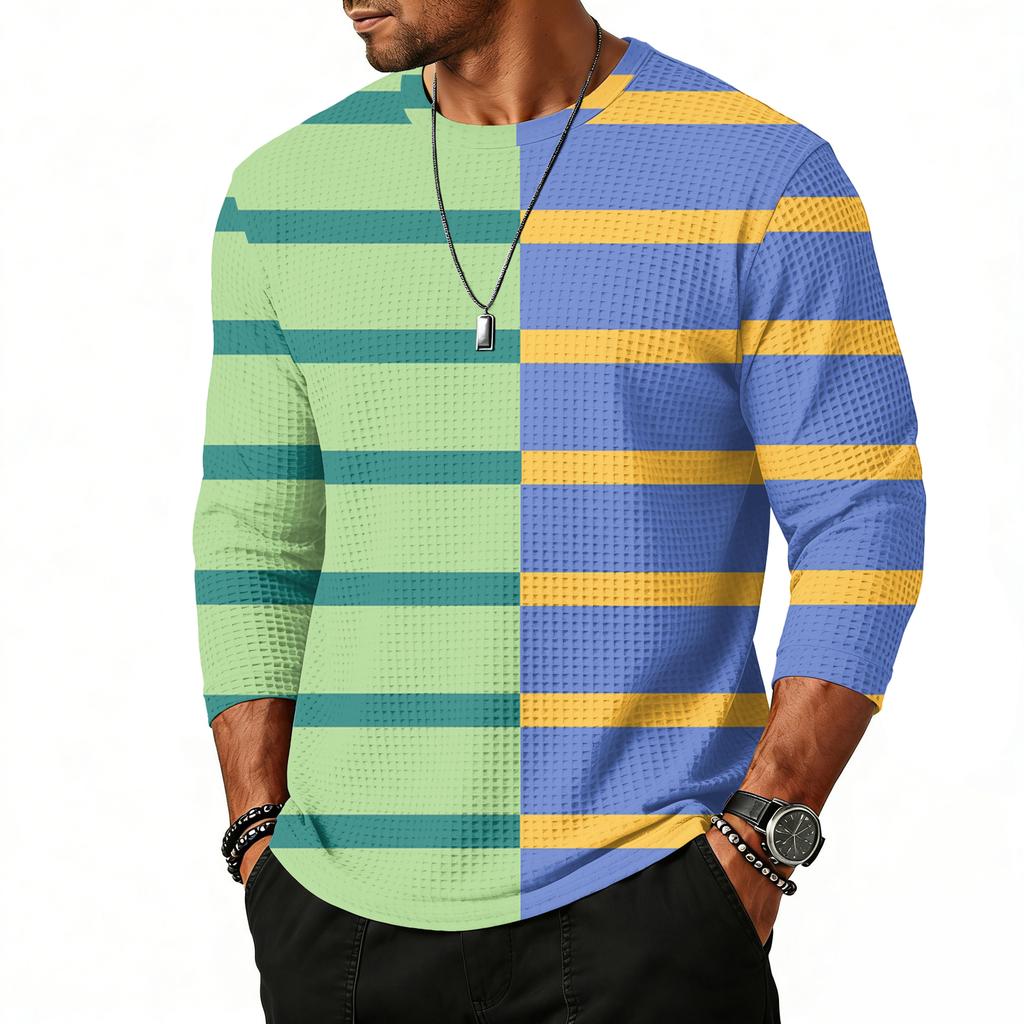 Men's Raglan Sleeve Three-quarter Sleeve Top