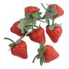 20PCS Artificial Strawberry Lifelike Fake Fruit For Display Table Decorations