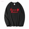 T-shirt con Logo del Diavolo Satanic Surfers Vestiti di Marca Lavaggio Vintage Traspirante Versatile Elasticizzato Moda Leggermente Grafica