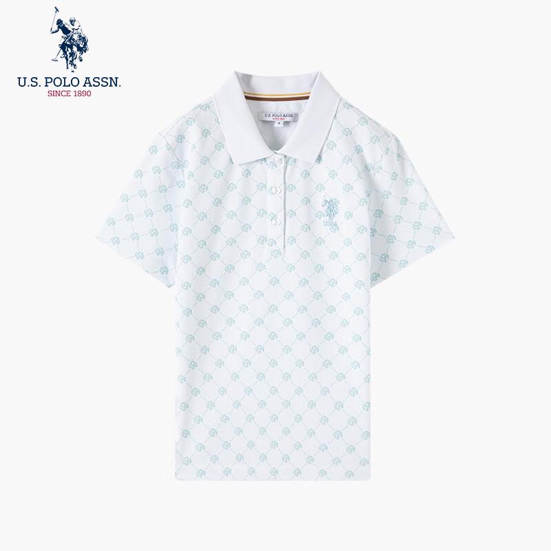 U.S. POLO ASSN. Women s Printed Short-Sleeve Polo Shirt M/170
