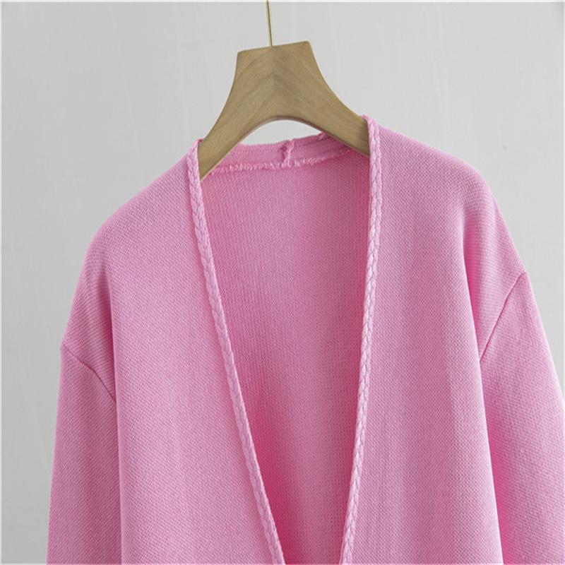 Women'S Dresses Spring And Autumn Set Casual Loose Fashion Cardigan Sweater Long Skirt Two Piece Set