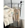Women's 7A Antibacterial Wool Silk Thermal Set: Bra-Free with Cups, Thick Fleece for Winter & Autumn