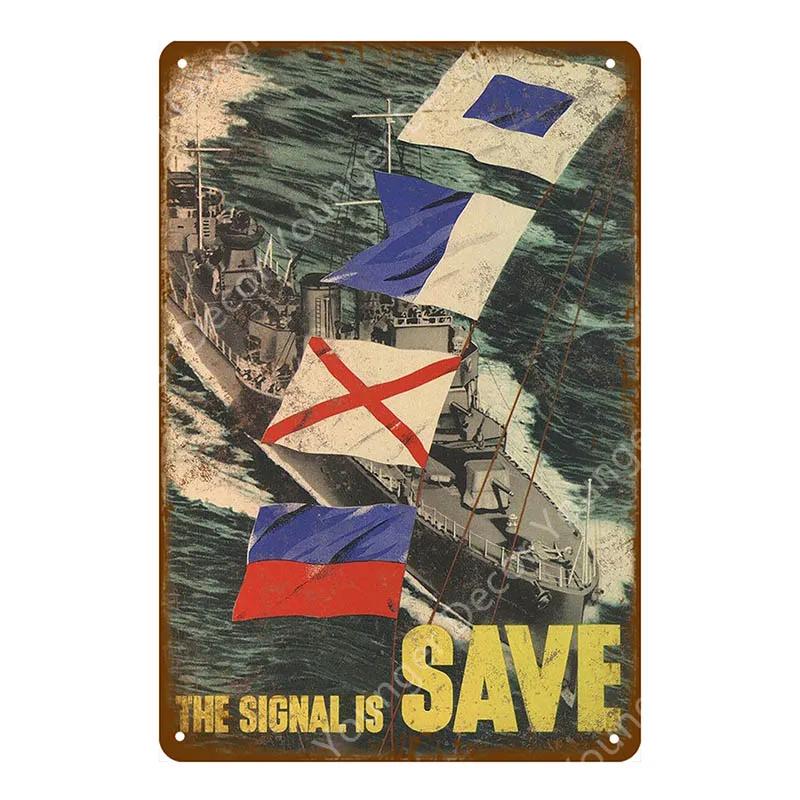World War Metal Signs Russian Military Political Poster Vintage Wall Decorative Plaque For Pub Bar Club Home Decor YJ039