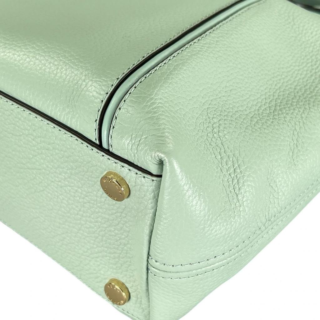 Michael Kors Satchel Shoulder Bag Handbag Cowhide Light Green Women 35S0GYZS3L Used