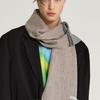 RECLOW RECLOW 100% wool two-tone gray muffler