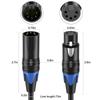 Langlebiges 5-adriges XLR-Kabel DMX512 5-Pin Stecker zu XLR 5-Pin Buchse Port DMX512 Kabel Verlängerungskabel Anschlussleitung