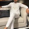 S-4XL Men Dashiki Long Clothes Shirt Trouser Set Mens 2 Pieces Outfit Suit Traditional Male Clothes T-shirt Pant Suits for Men